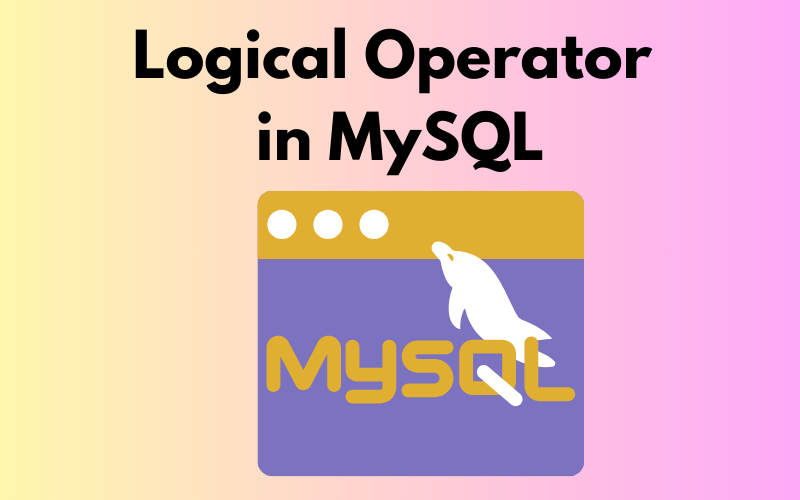 Logical Operators in MySQL Used For Data Filtering