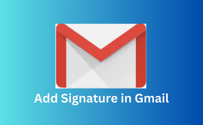 Add signature gmail