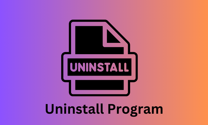 Uninstall program from PC